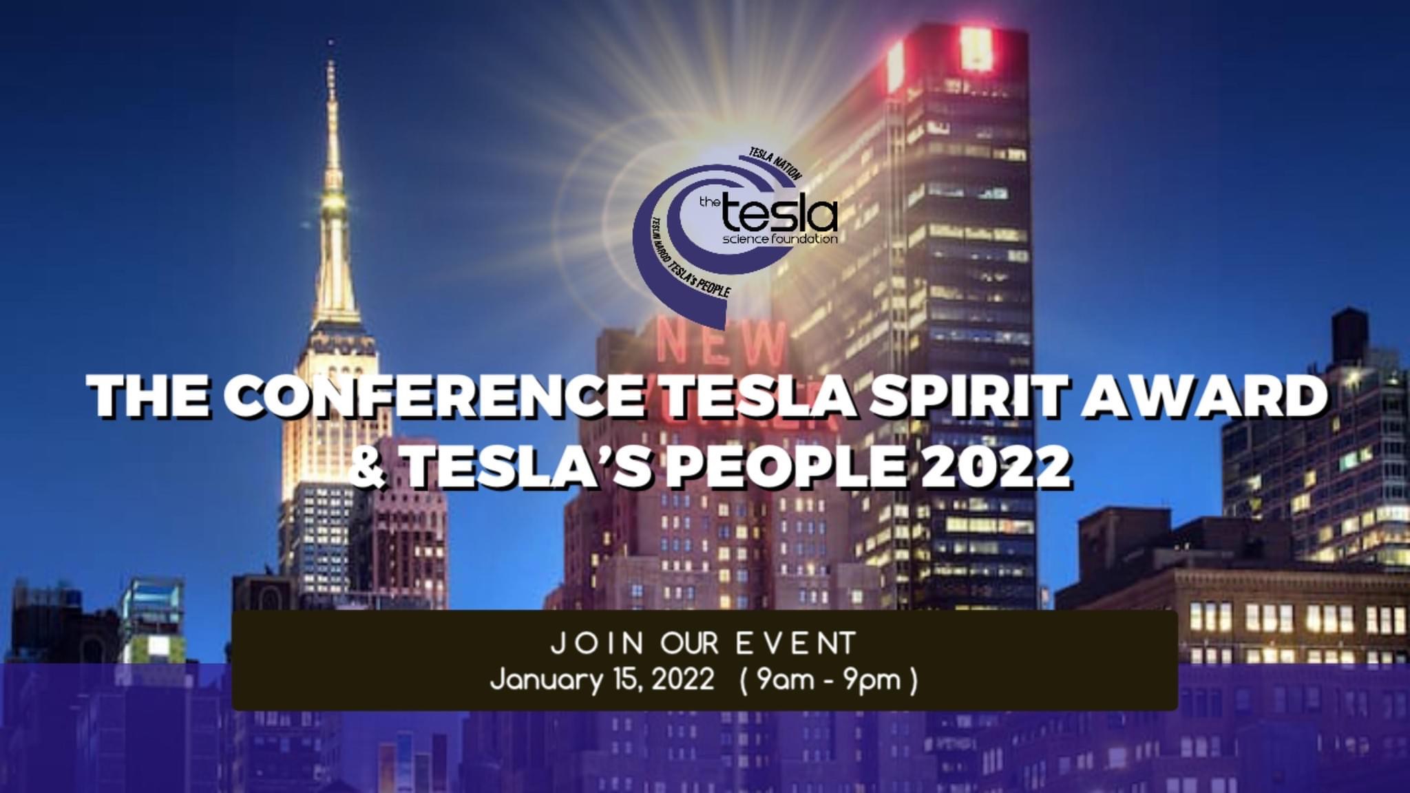 CONFERENCE TESLA SPIRIT AWARD AND TESLA’S PEOPLE IN NYC 2022