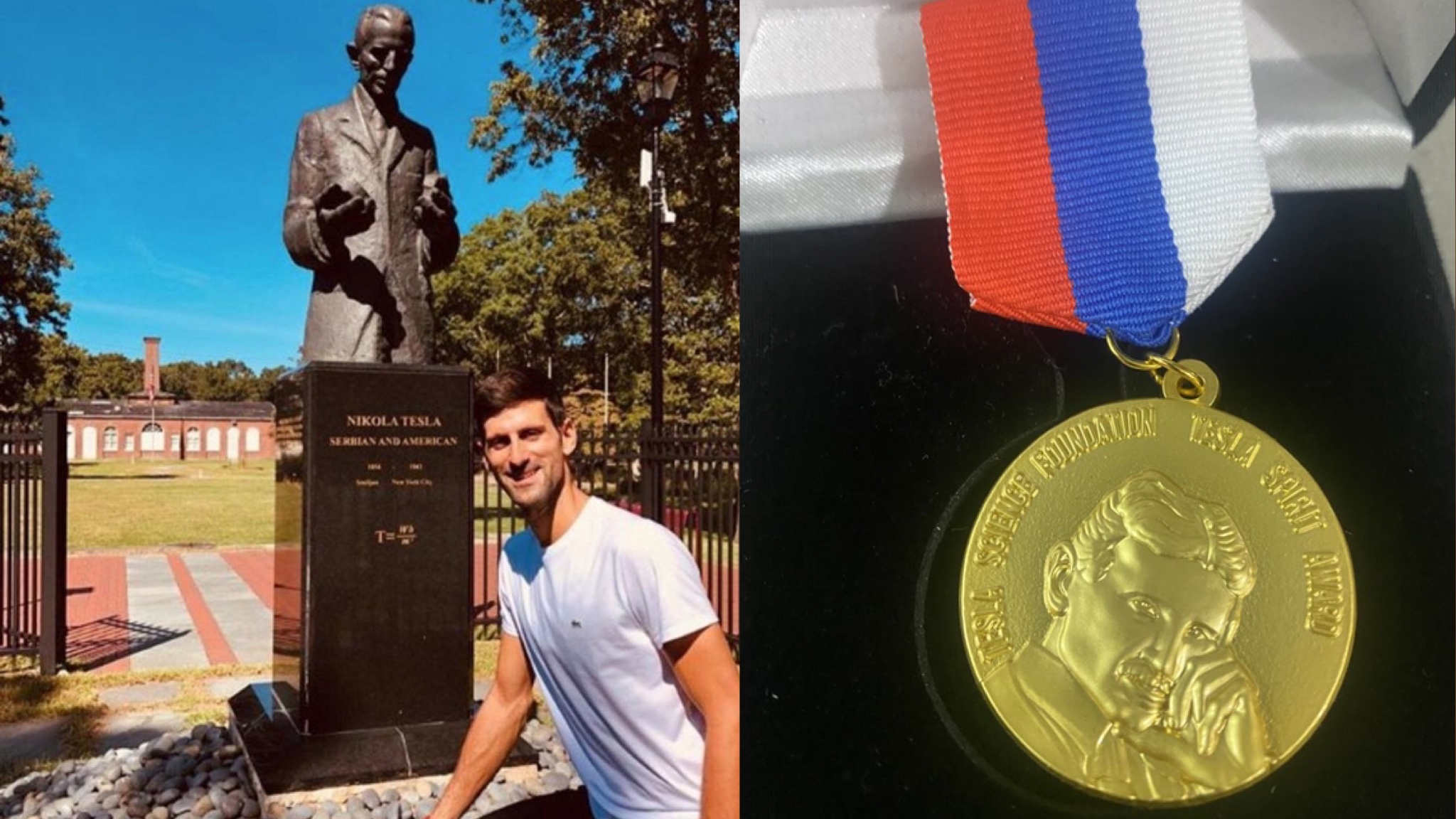 THE ORDER OF NIKOLA TESLA FOR NOVAK DJOKOVIC